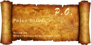 Pelcz Olivér névjegykártya